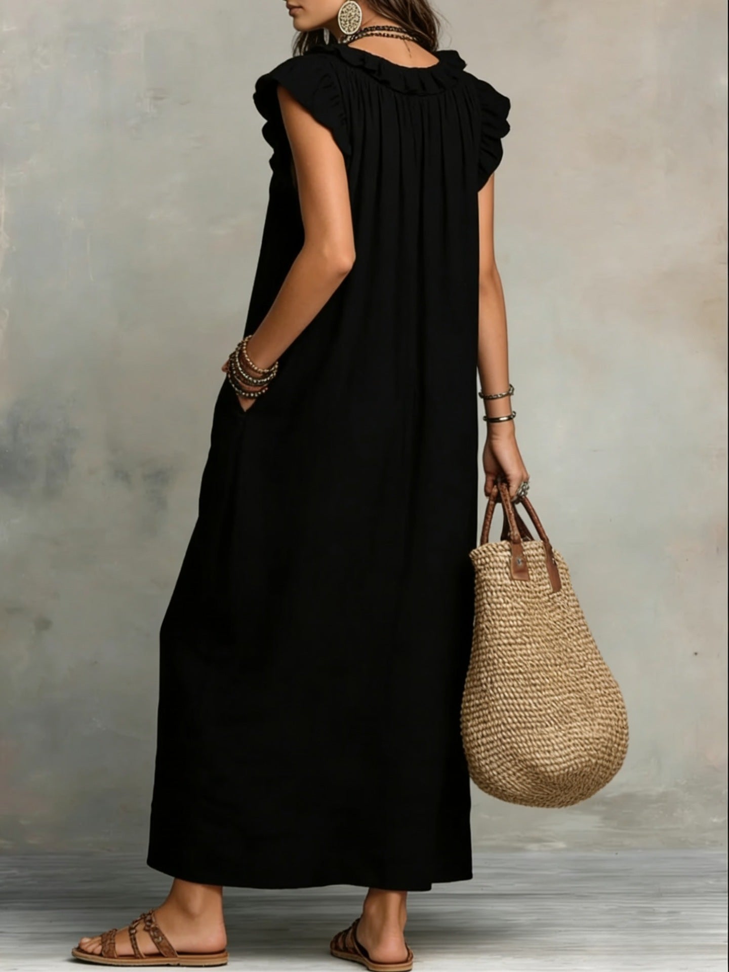 Sophie - Robe Maxi Bohémienne d'Été