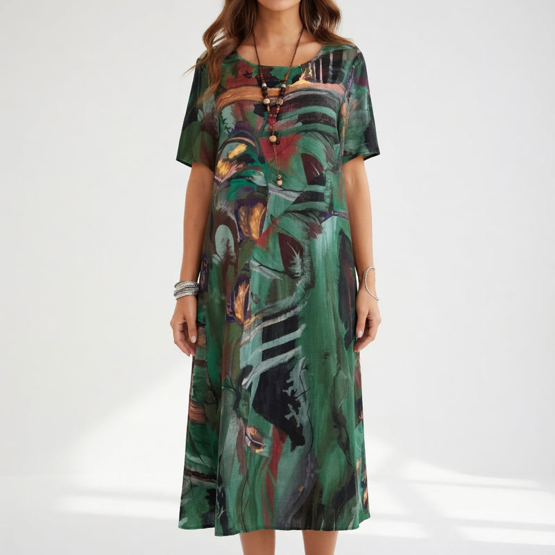 Azéloria™ — Robe longue artistique élégance fluide