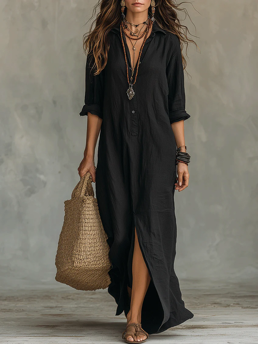 Camille – Robe maxi fluide signature