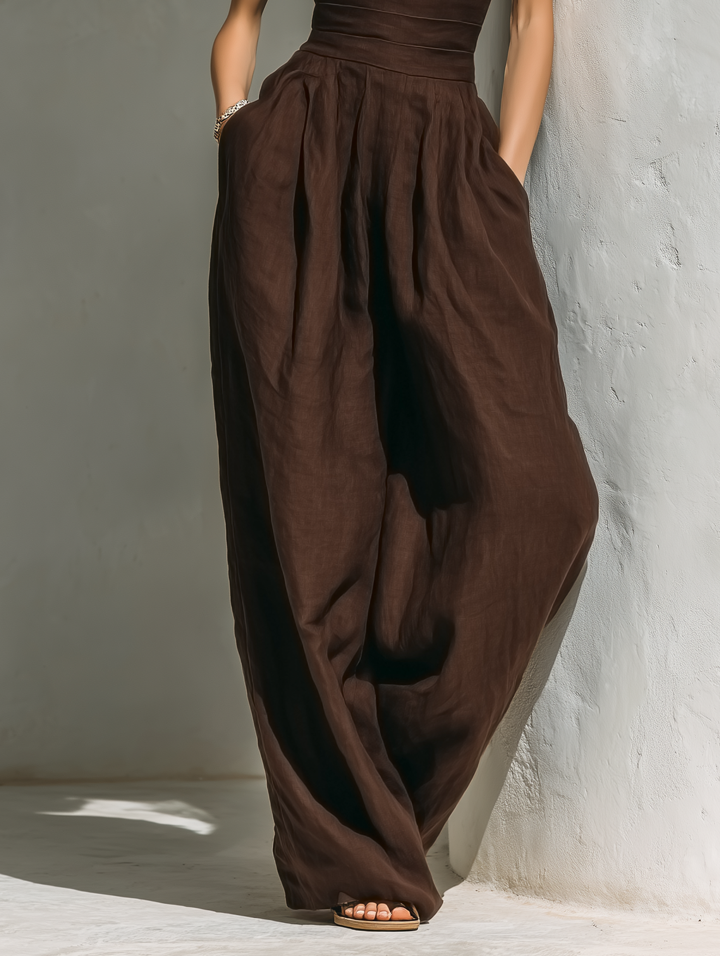 Anaïs - Combinaison Minimaliste En Mélange De Lin